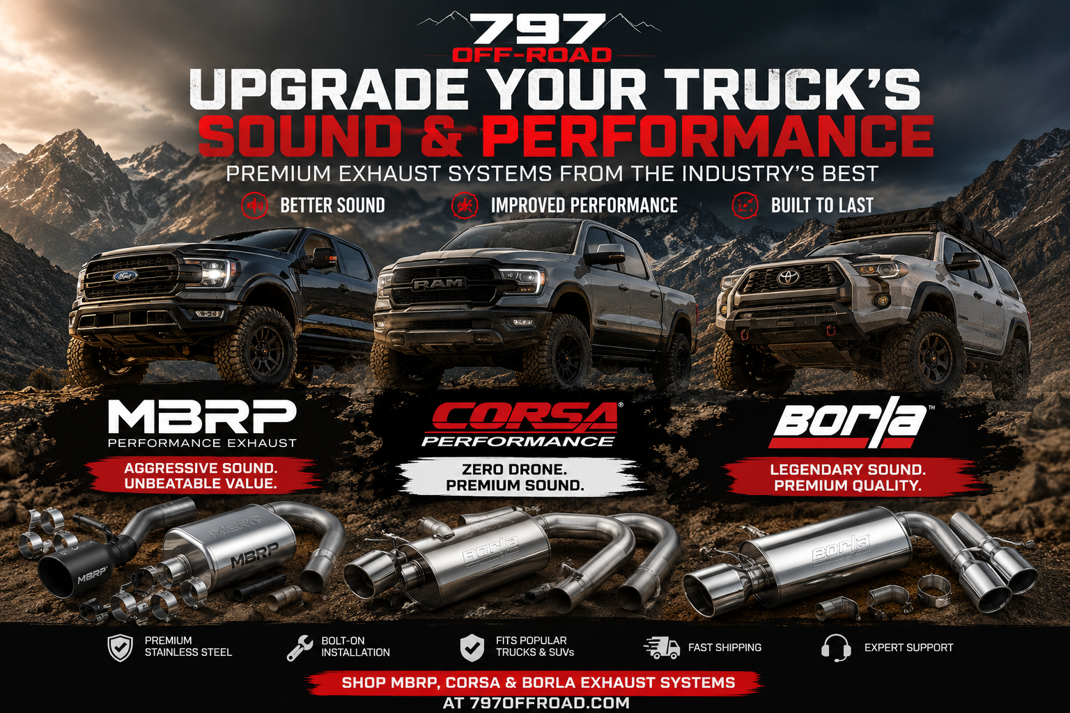 Upgrade Your Exhaust Today!