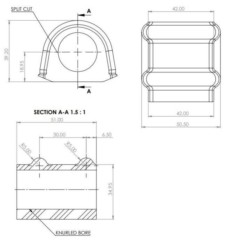 Superpro Toyota Land Cruiser 300 Series (N/A North America) - 21mm LC300 Rear Sway Bar Bush Kit