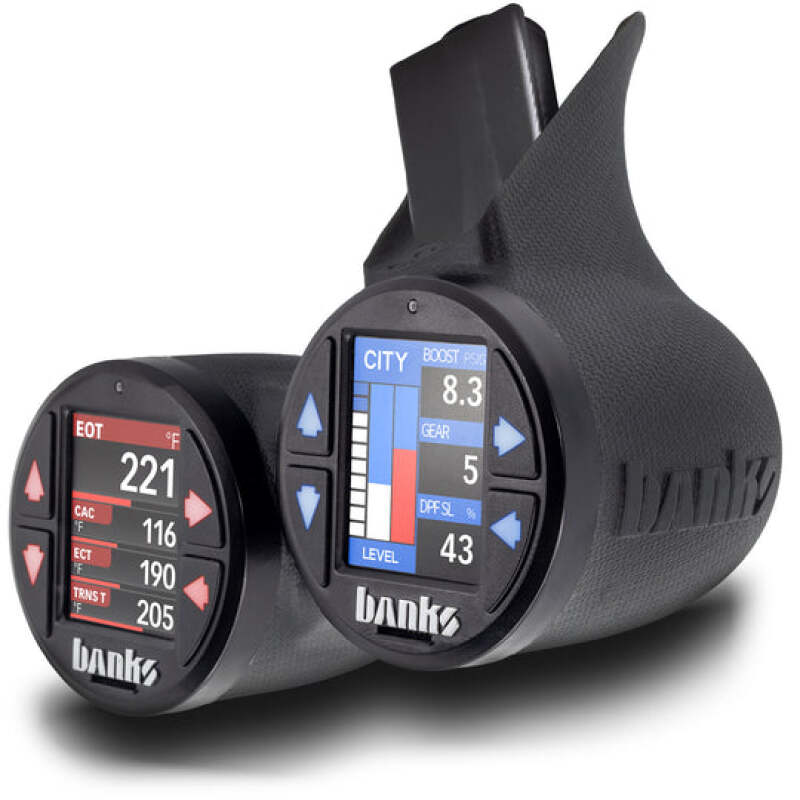 Banks Gauge Pod Kit 2023-2024 Ford F250-450 & 2021-24 F150 iDash Stealth Pod Mount - Dual Gauge