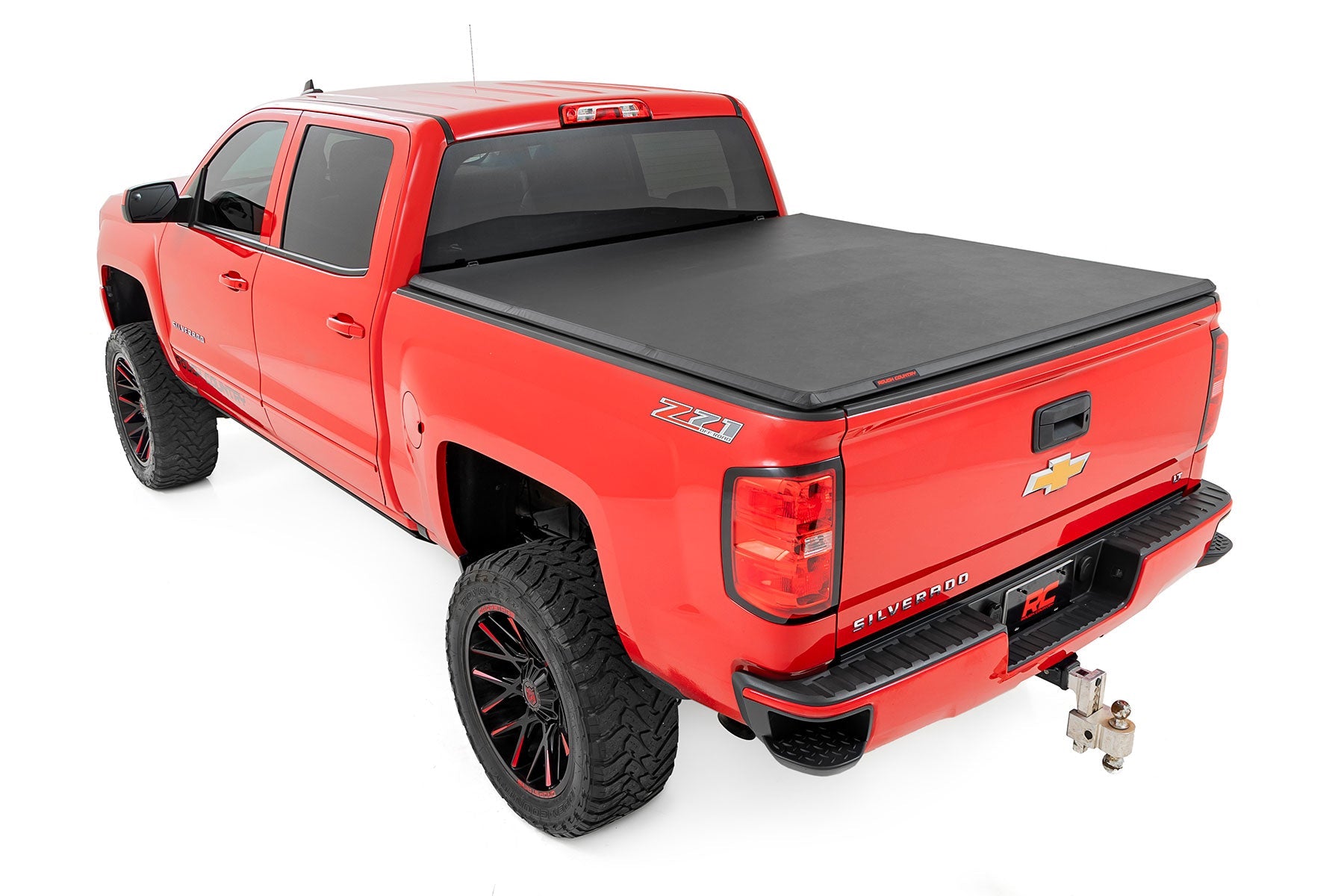 Rough Country 41214550 Tri-Fold Soft Tonneau Cover for 2014-2018 Silverado Sierra 1500 (5'9" Bed)