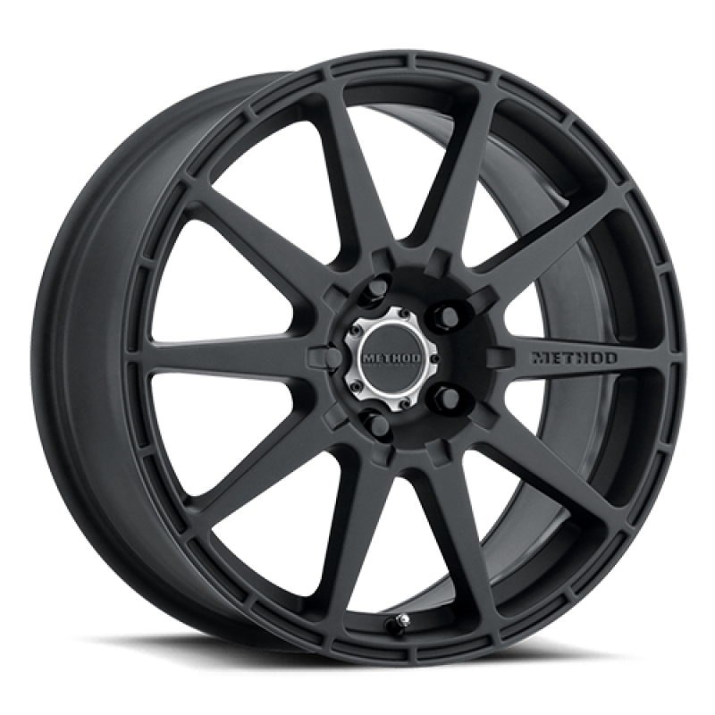 Method MR501 RALLY 17x8 +42mm Offset 5x100 67.1mm CB Matte Black Wheel