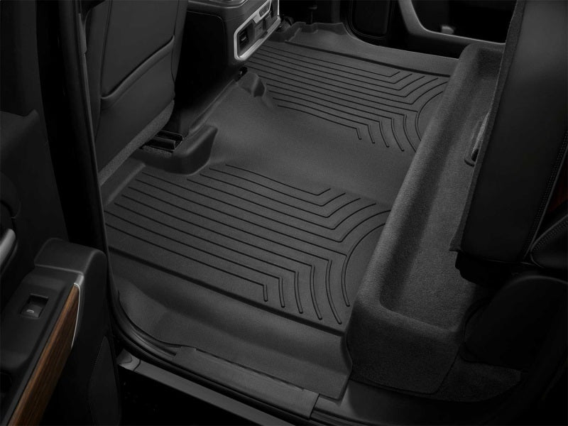 WeatherTech 19-25 Chevy Silverado Double Cab Bench Front FloorLiner HP - Black