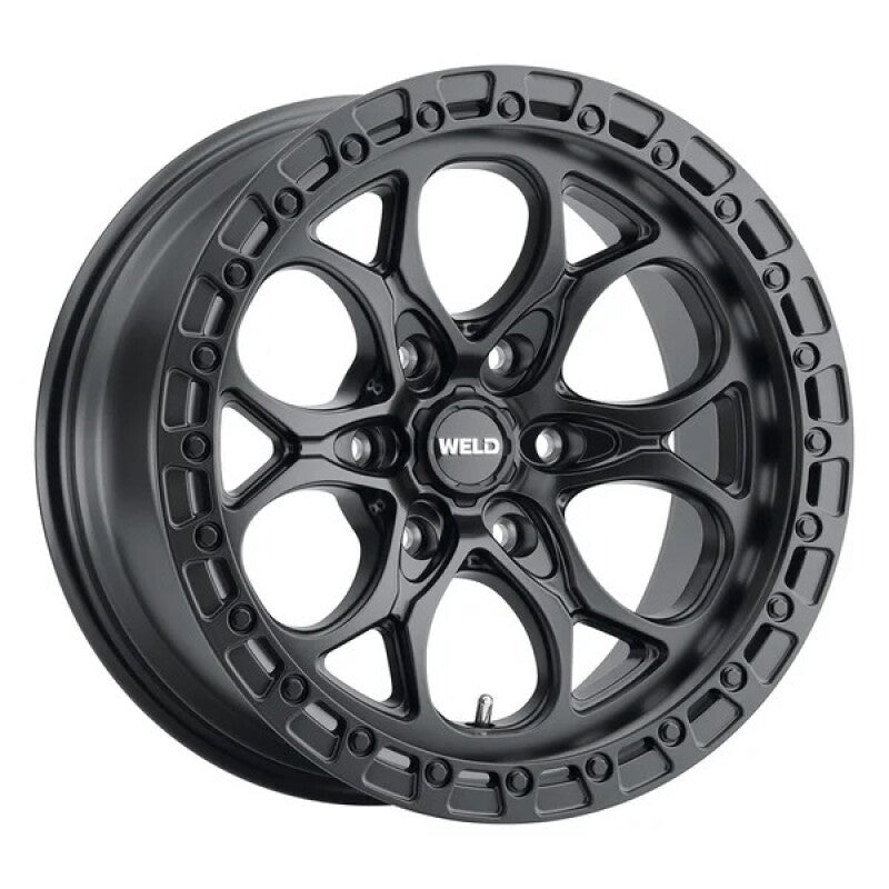 17x9 Ledge 6 6x135 ET-12 BS 4.50 Satin Black / Satin Black Ring 87.1