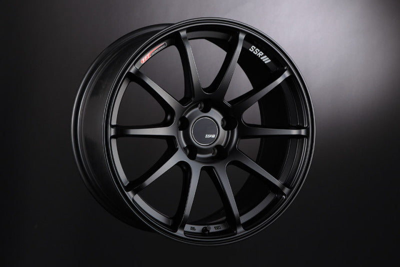 SSR GTV02 18x8.5 5x100 44mm Offset Flat Black Wheel 02-05 WRX
