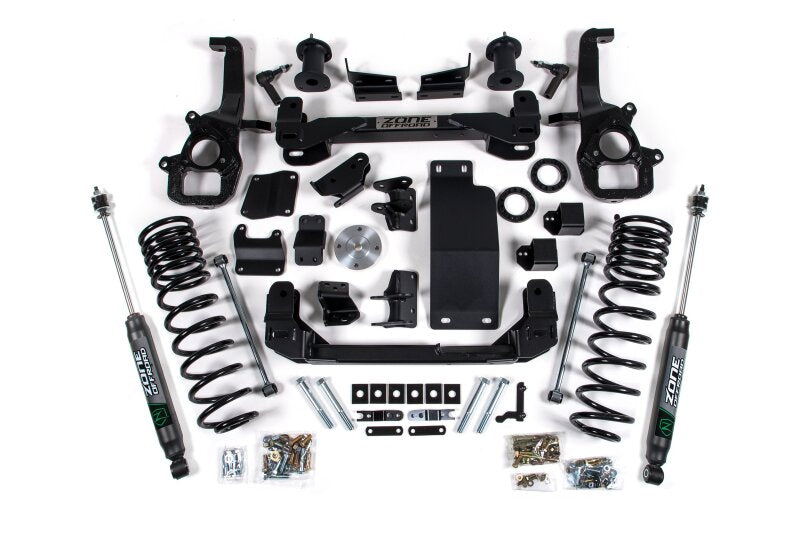 Zone Offroad 2025 Ram 1500 4WD 4in Front 3in Rear Susp. Lift System - Std Bore - Nitro Rear Shocks