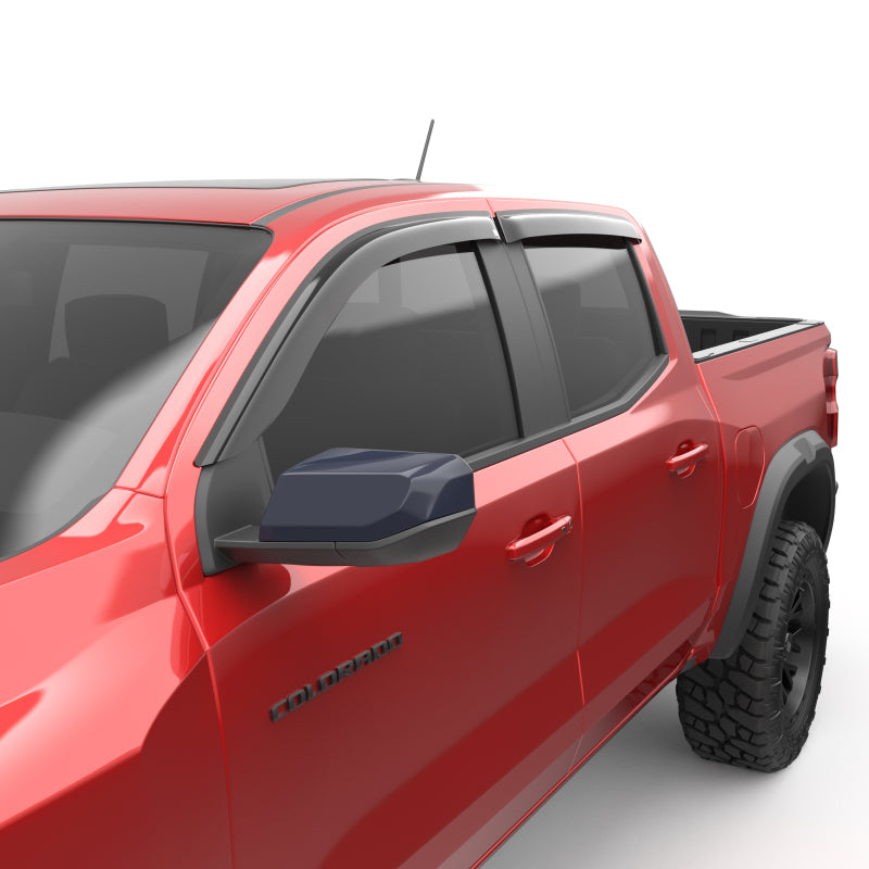 EGR 4pc Smoke Finish Tape-on Window Visors for Colorado|Canyon