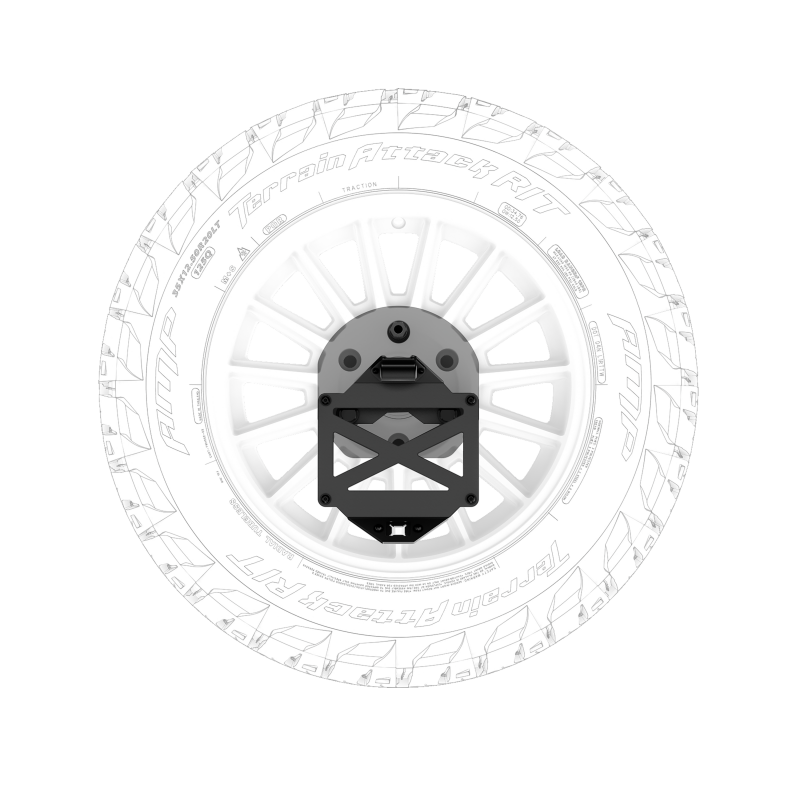 16-23 Toyota Tacoma/10-24 4Runner Pro Series II Tire Carrier W/ License Plate Holder