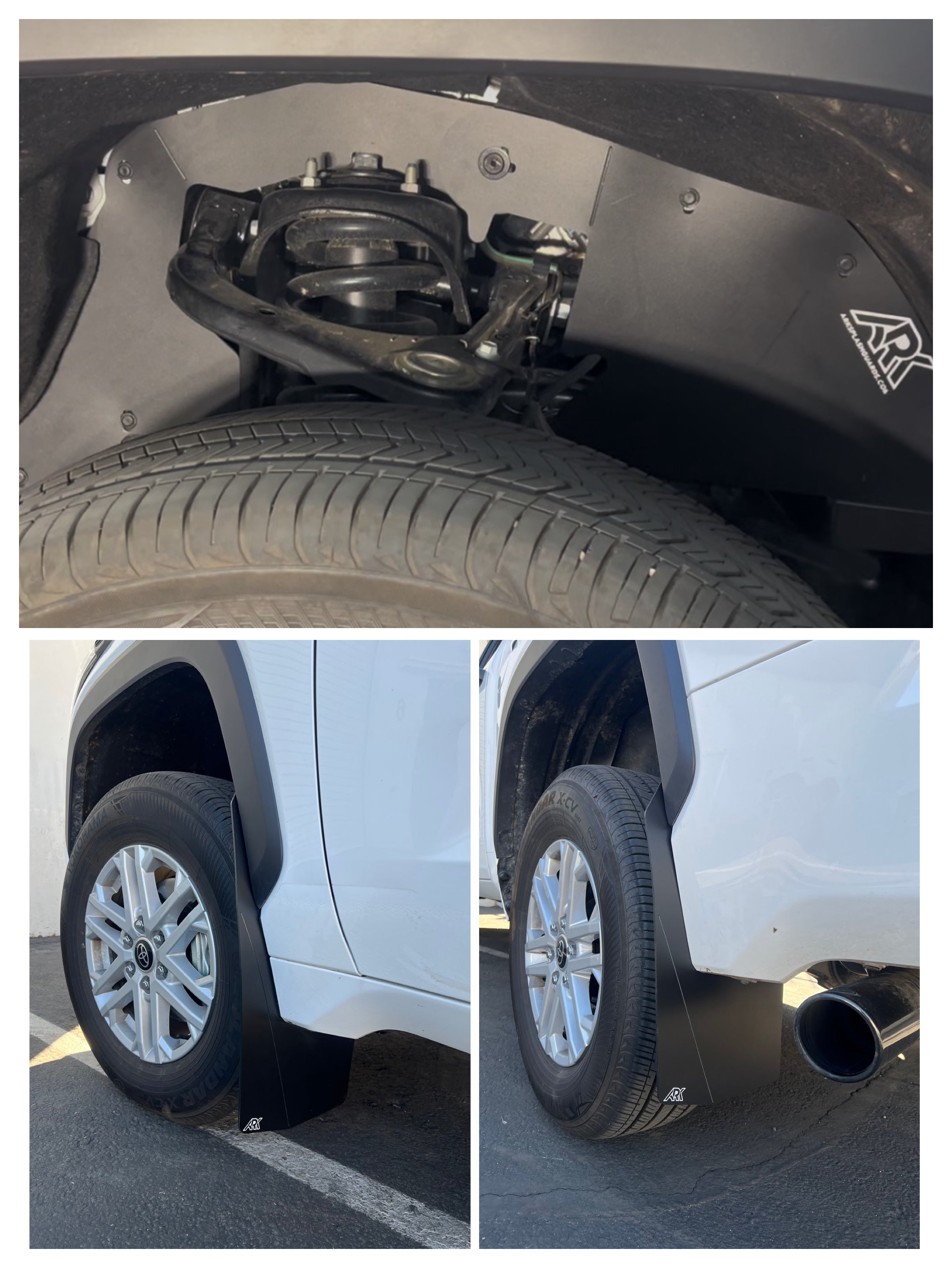 Ark Splash Guards 2020+ Toyota Highlander TriXPoly Micros Flares
