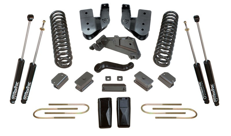 MaxTrac 13-18 RAM 3500 4WD 4in/1in MaxPro Coil Lift Kit w/Radius Arm Brkts & MaxTrac Shocks