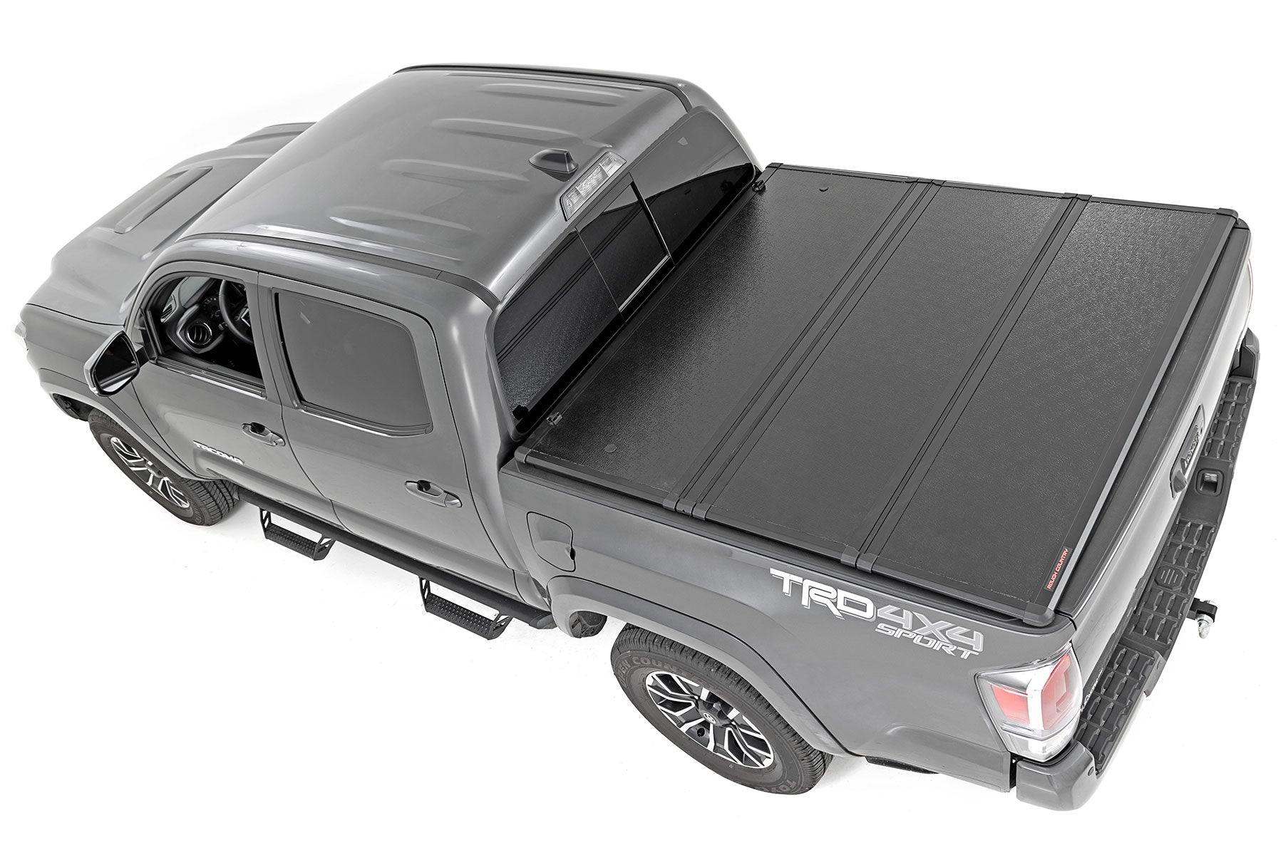 Rough Country 45716501A Tri Fold Aluminum Tonneau Cover for 2016-2023 Toyota Tacoma (5' Bed)