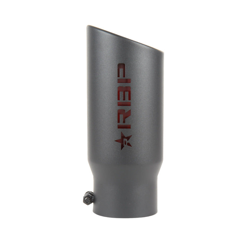 RBP RX-1 High Heat Textured Dual Badged Exhaust Tip Inlet 4in. / Outlet 5in. / Length 12in. - Black