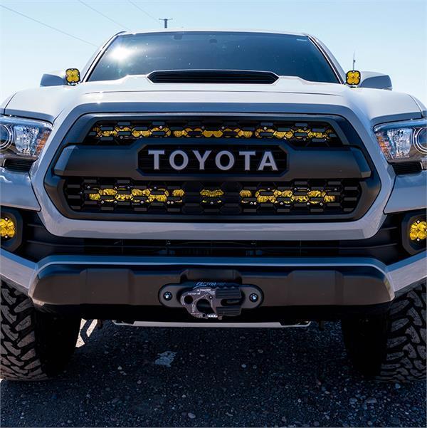 '16-Current Toyota Tacoma SDHQ Built Behind the Grille Dual LED Light Bar Mount