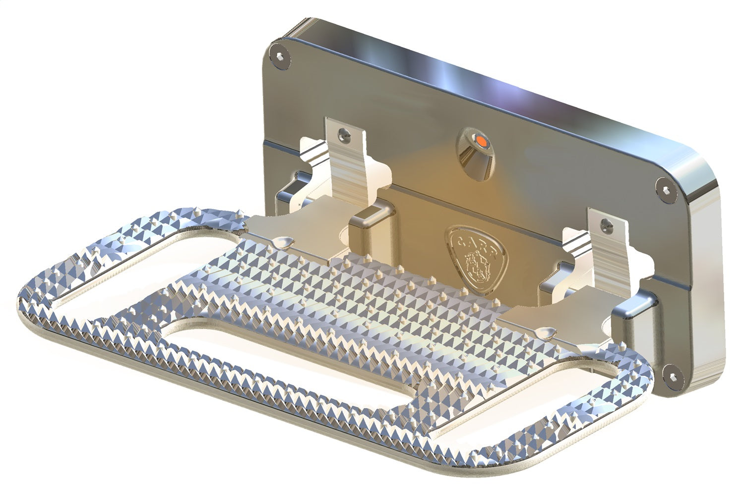 CARR - 193002 - HD Mega Step; Flat Mount; LED Step Surface; XM3 Polished; Single