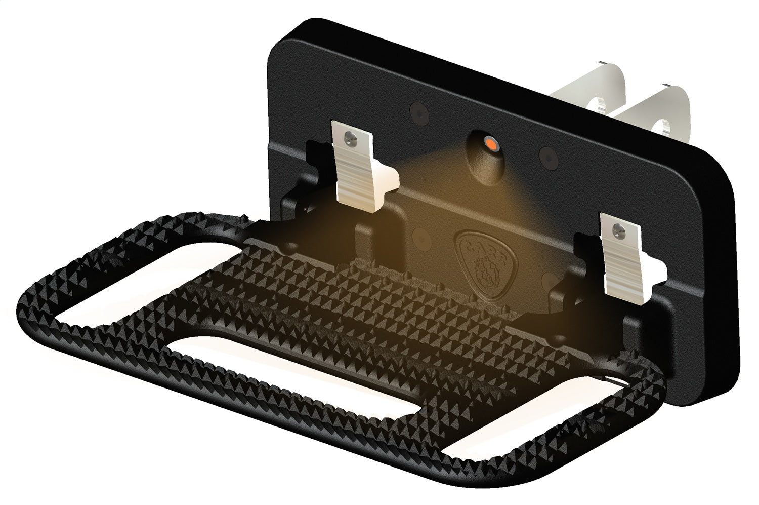 CARR - 193011 - HD Mega Step; Hitch Mount; LED Step Surf; XP3 Black; Single