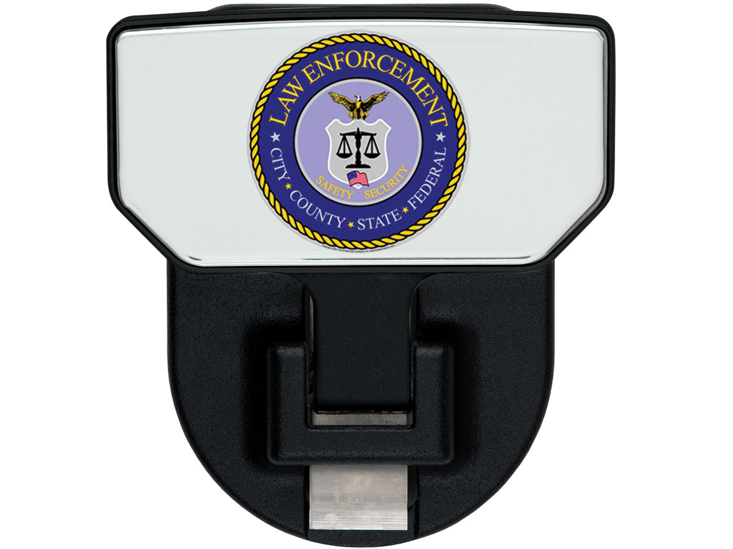 CARR - 183222 - HD Universal Hitch Step; Fits 2 In. Receiver; Black; Law Enforcement; Single