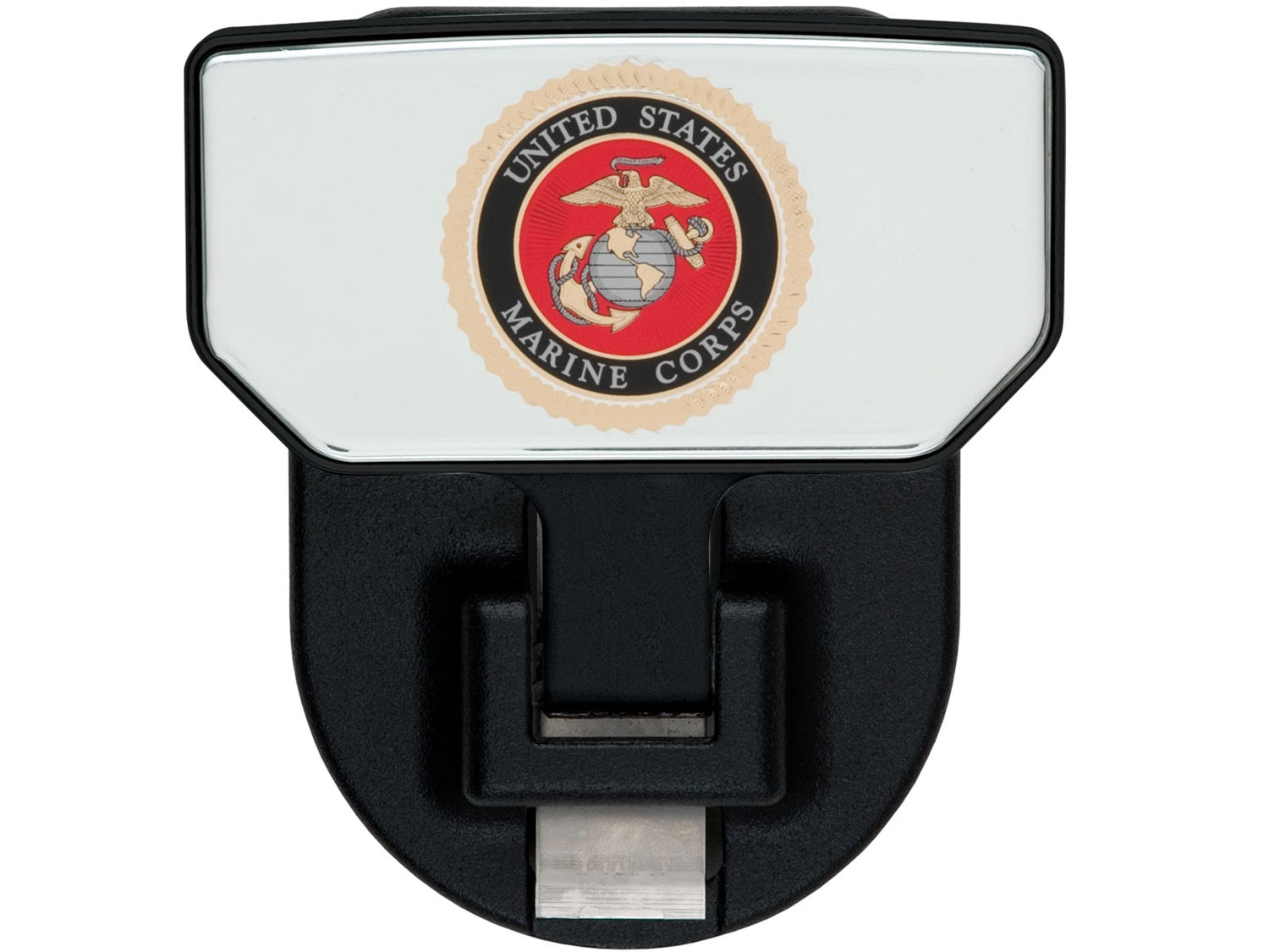 CARR - 183142 - HD Universal Hitch Step; Fits 2 In. Receiver; Black; U.S. Marines; Single