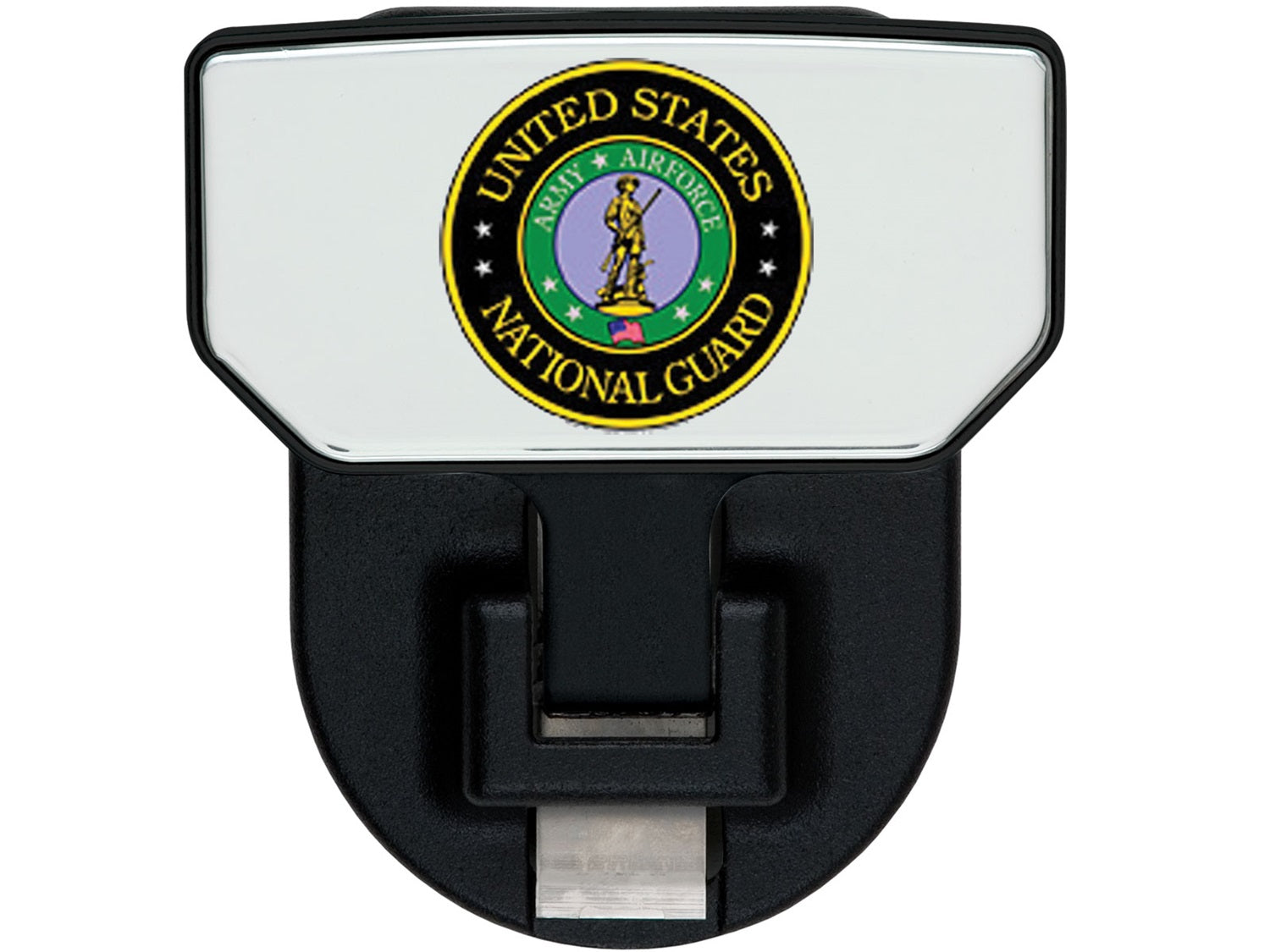 CARR - 183232 - HD Universal Hitch Step; Fits 2 In. Receiver; Black; US Nat Guard; Single