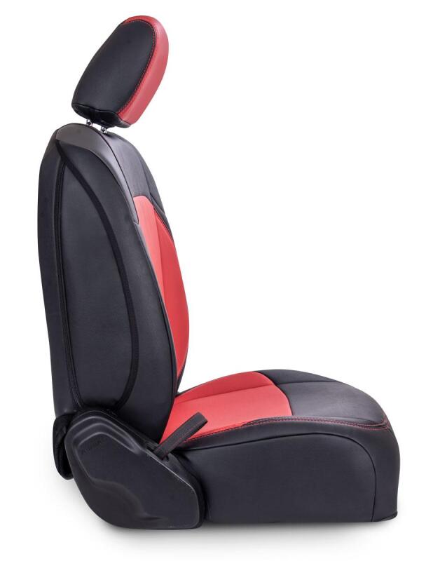 PRP Jeep Wrangler JL Front Seat Covers Jeep Gladiator JT- with Pocket Back (Pair) - Black/Purple