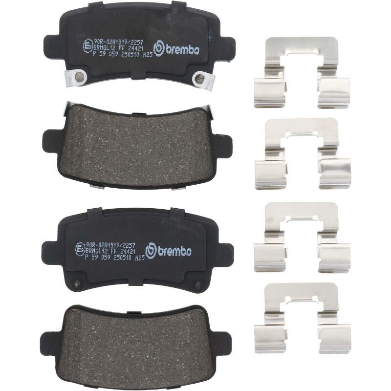 Brembo OE 13-17 Cadillac XTS/2019 XTS/14-19 Chevrolet Impala/2010 Saab 9-5 Low-Met Brake Pad - Rear