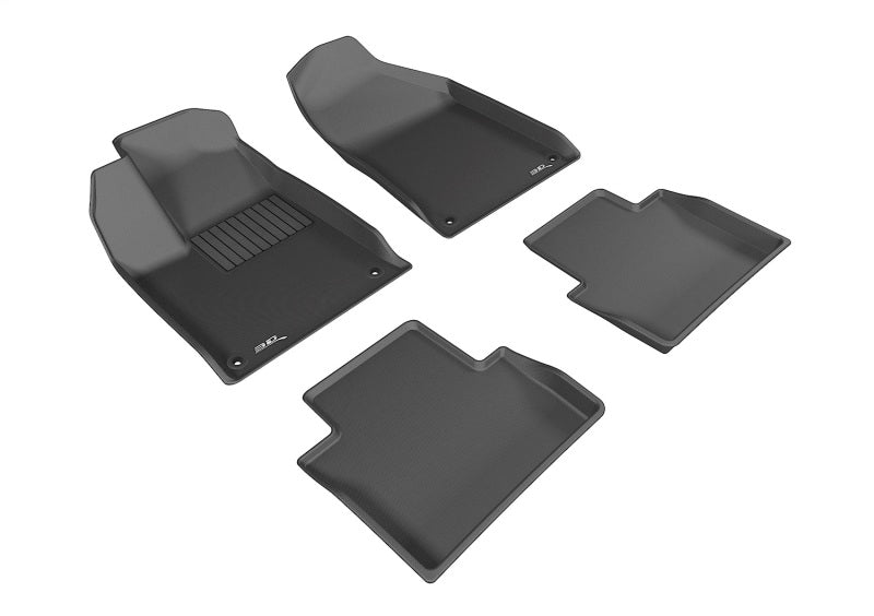 3D MAXpider 2015-2017 Chrysler 200 Kagu 1st & 2nd Row Floormats - Black