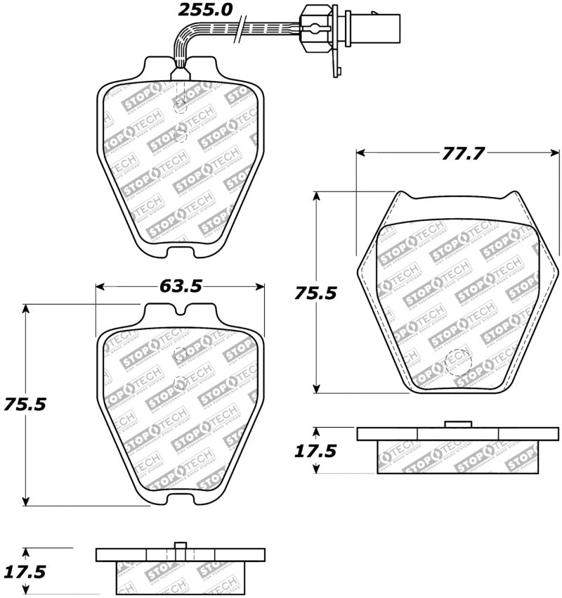 StopTech Street Select Brake Pads - Rear