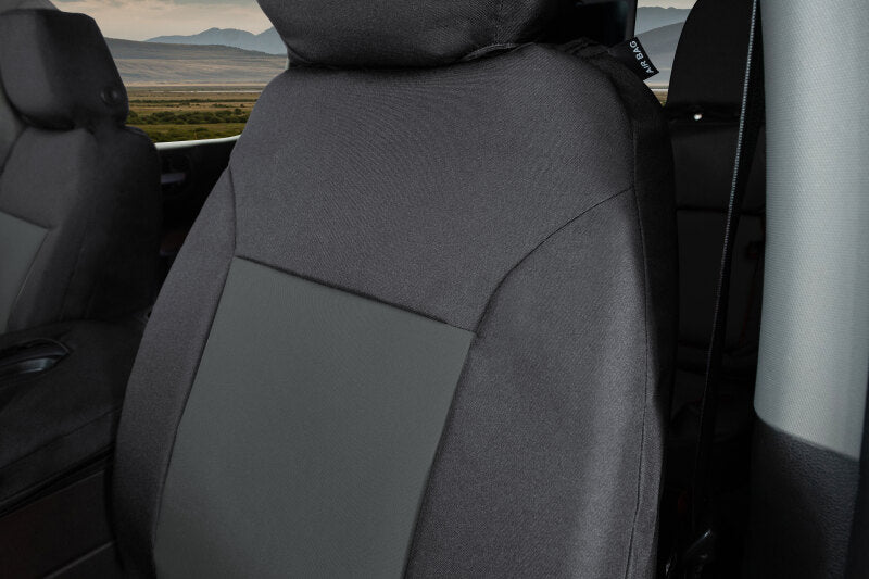 Covercraft 19-21 Chevrolet Silverado/ Endura PrecisionFitFront Row Seat Covers - Blk/Charcoal