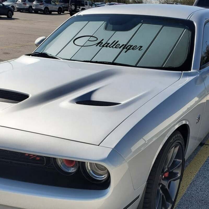 Covercraft 08-14 Dodge Challenger UVS100 Custom Sunscreen with Dodge Challenger logo