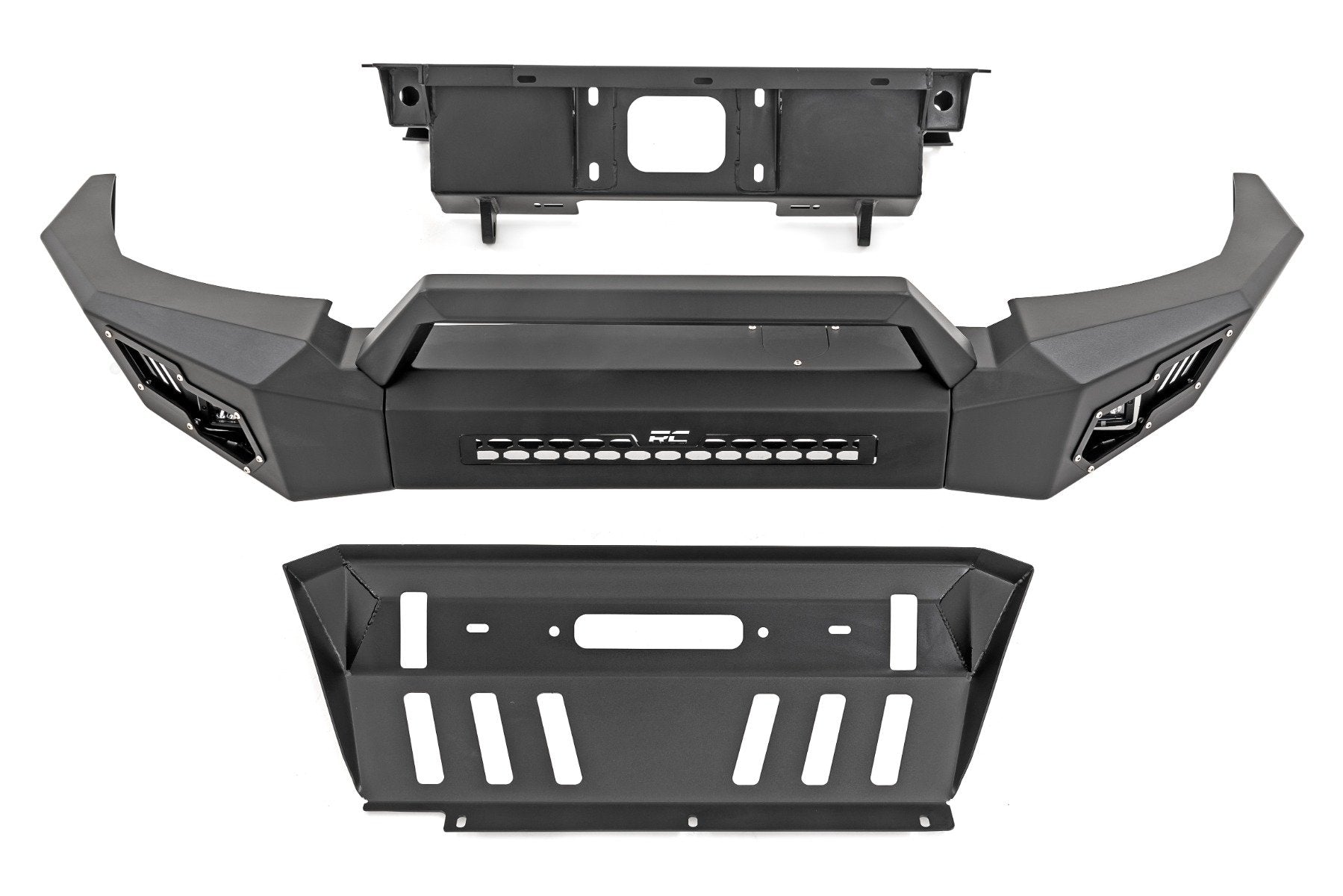 Rough Country High Clearence Winch Bumper with LED Lights for 2005-2011 Toyota Tacoma