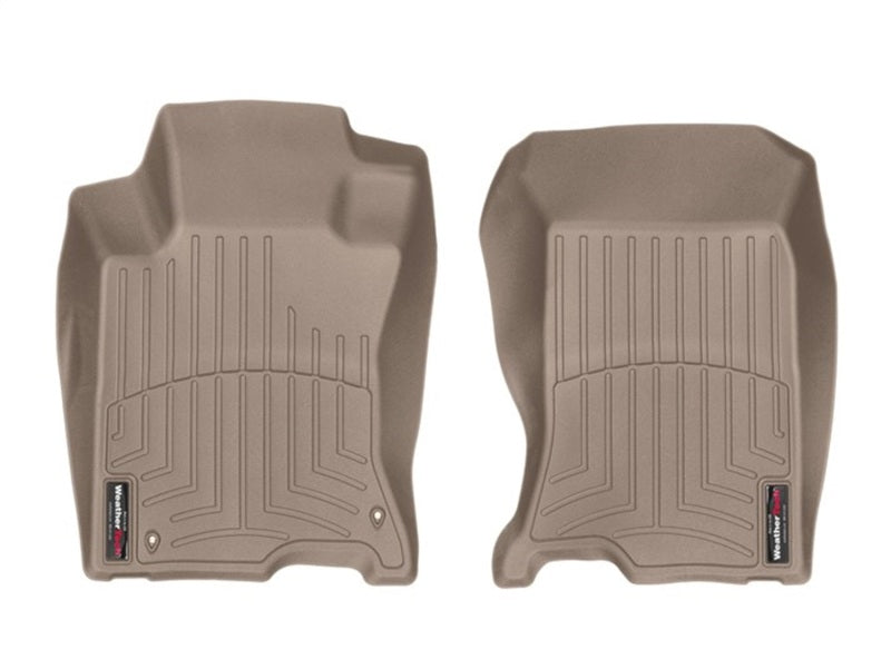 WeatherTech 10-15 Honda Crosstour Front FloorLiner - Tan (4WD; Hook Retention)