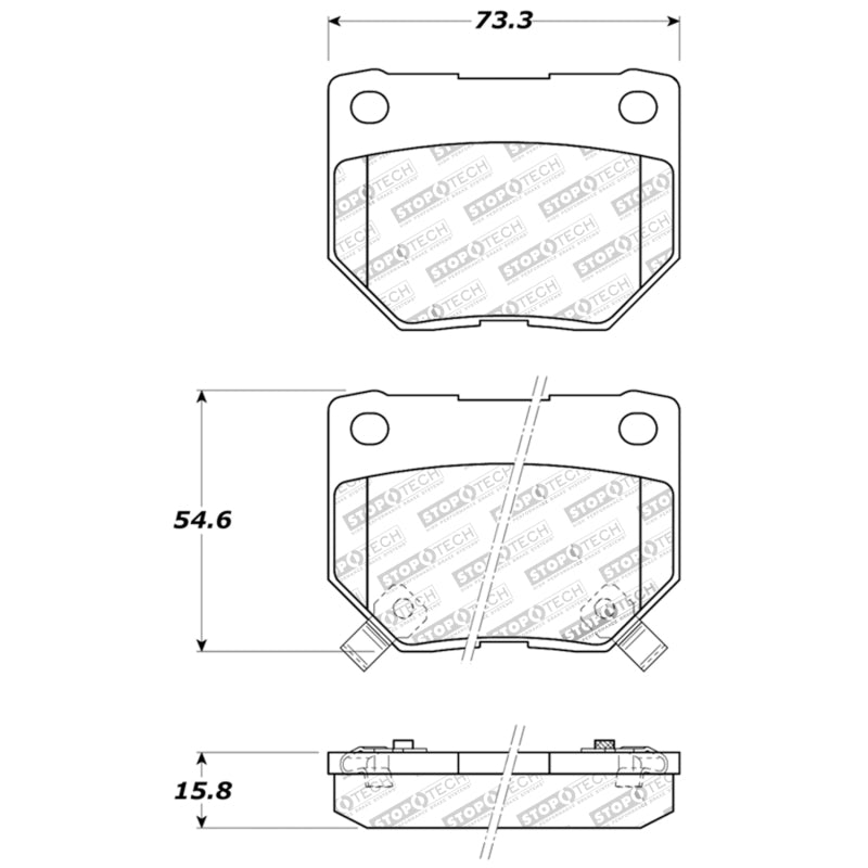 StopTech Performance 06-07 WRX Rear Brake Pads