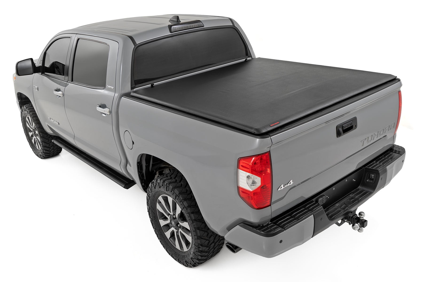 Rough Country 42419550 Soft Roll Up Tonneau Cover for 2007-2021 Toyota Tundra (5' 7" Bed)