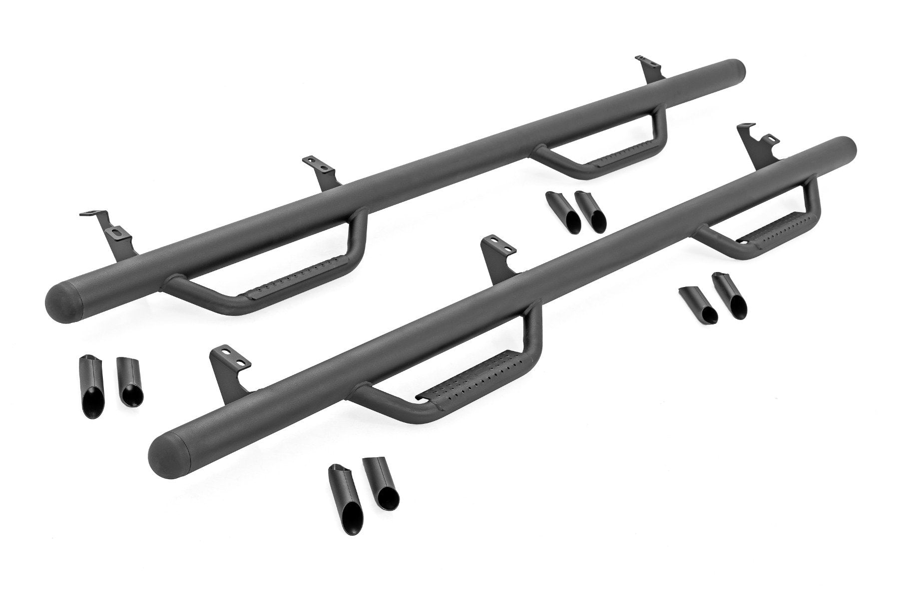 Rough Country Bolt on Cab Length Nerf Steps for 2007-2021 Toyota Tundra CrewMax