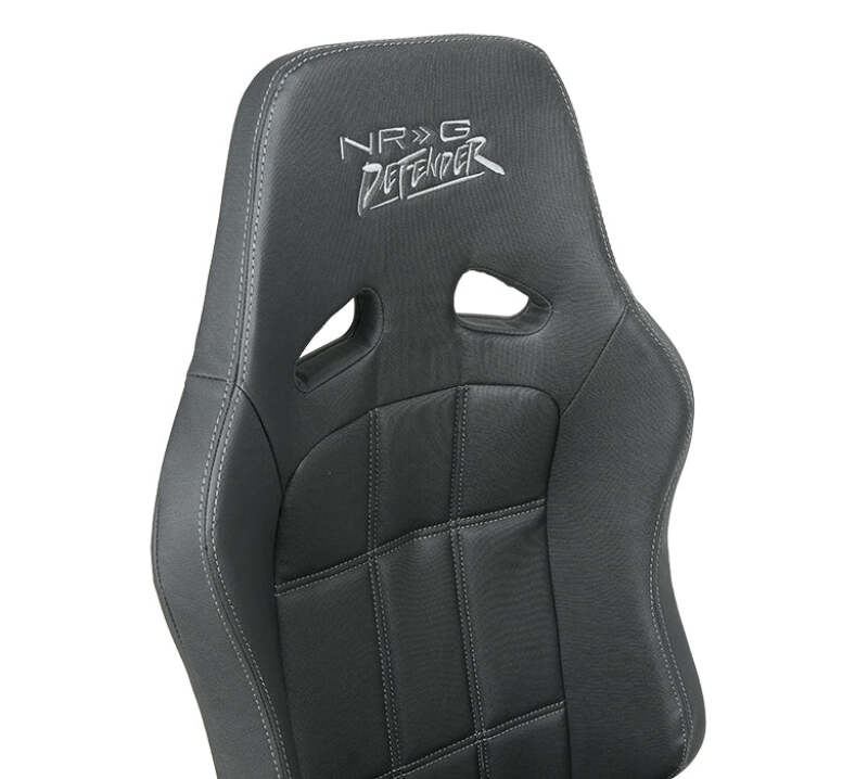 NRG Defender Water Resistant Steel Frame Susp. Seat - Tan w/ Sand Trim/Defender Logo/Side Bracket