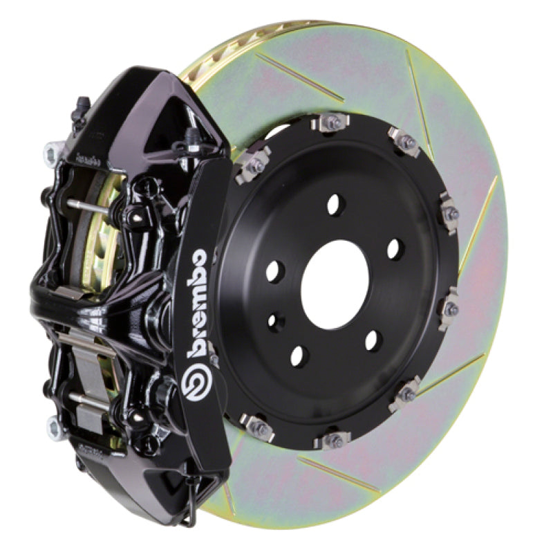 Brembo 04-08 S4 (B6/B7) Front GT BBK 6 Piston Cast 365x34 2pc Rotor Slotted Type-1-Black