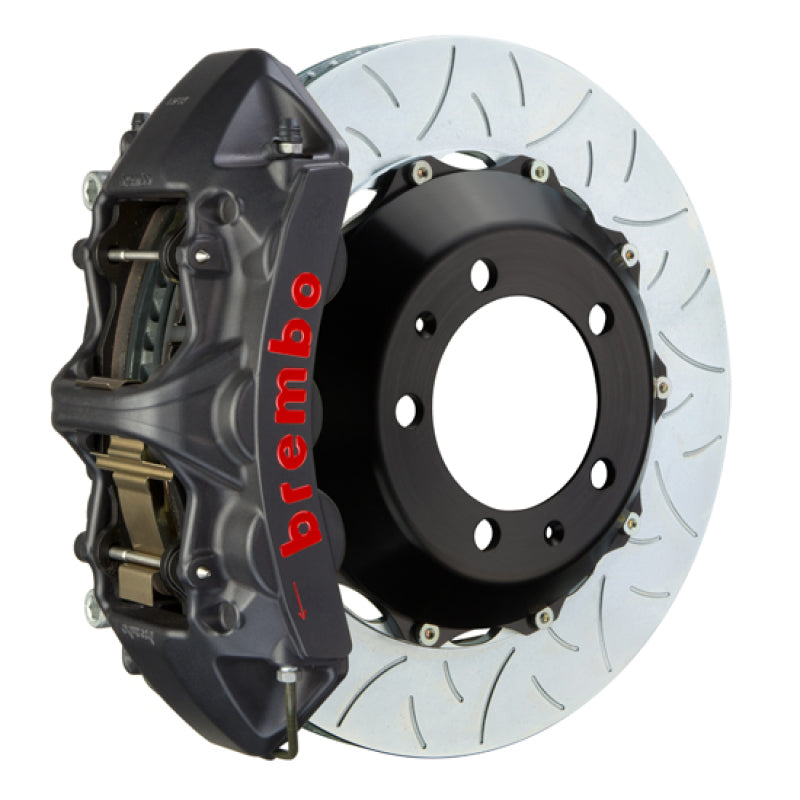 Brembo 15-19 Golf R/15-20 S3 Front GTS BBK 6 Piston Cast 350x34 2pc Rotor Slotted Type3-Black HA