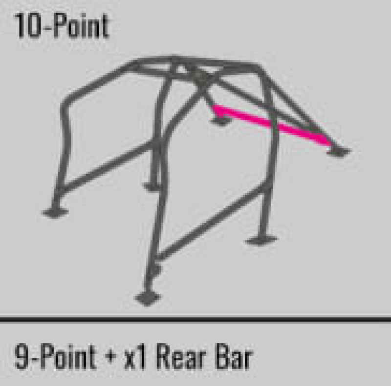 Cusco SFTY21 2-Pssgr 10-Point BLK DASH-ESCAPE Roll Cage Subaru GDA/GDB 01-07 (S/O/No Cancel)