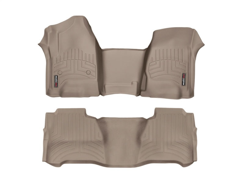 WeatherTech 2018+ Volkswagen Tiguan Front + Rear FloorLiner - Tan