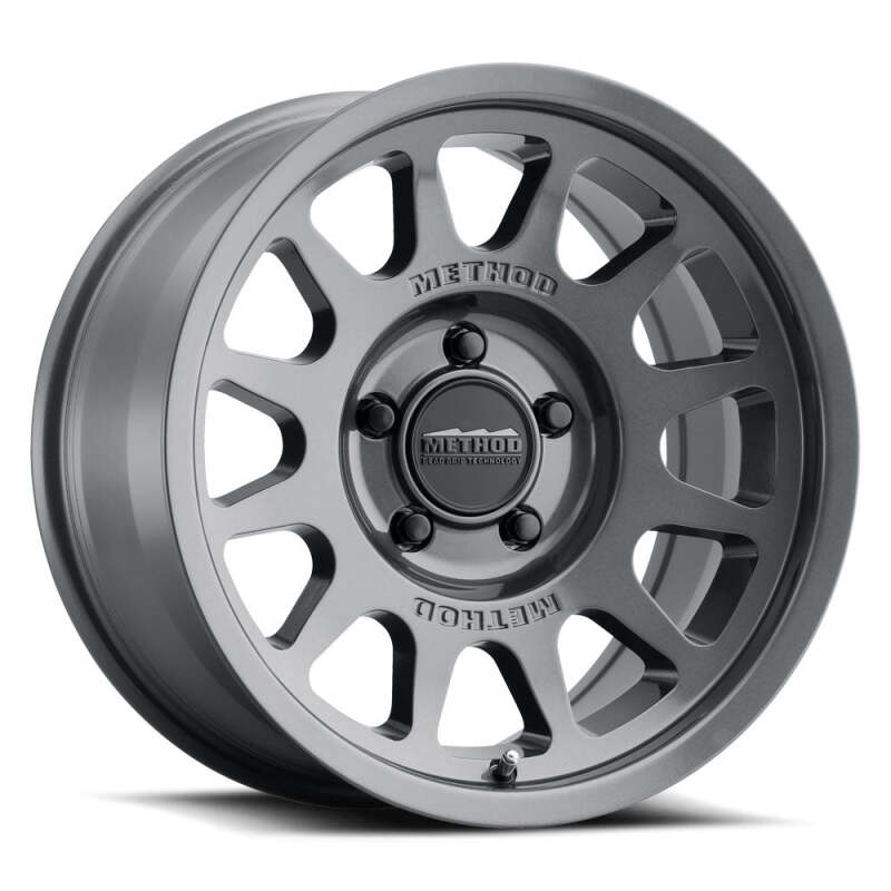 Method MR703 17x9 / -12mm Offset / 108mm Bore / 5x5.5 BP / 4.8in BS - Gloss Titanium Wheel