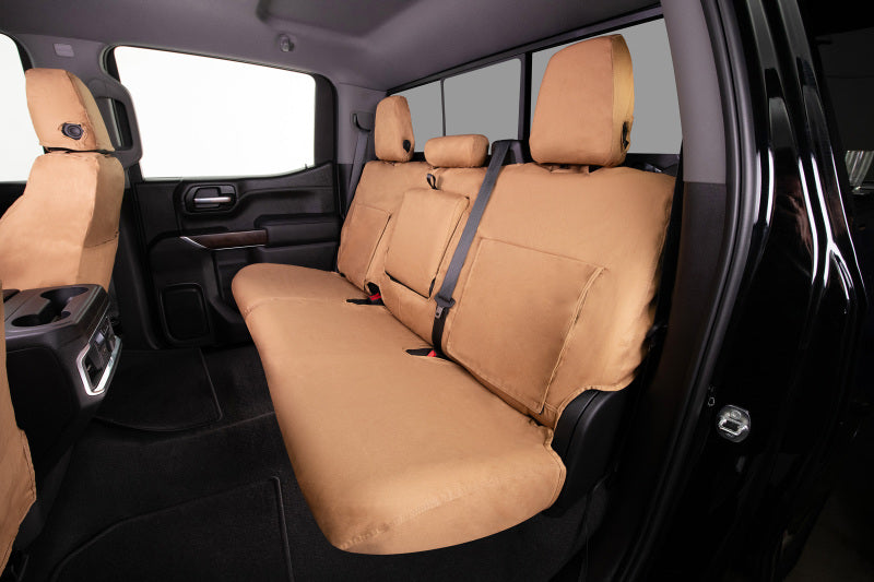 Covercraft 20-24 Toyota Highlander Polycotton SeatSaver Custom Front Row Seat Covers - Tan