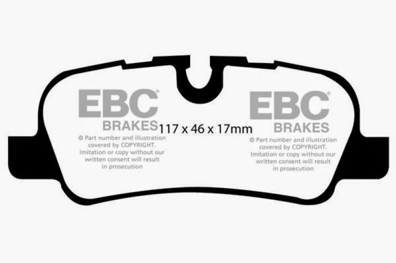 EBC 05-10 Land Rover LR3 4.4 Ultimax2 Rear Brake Pads