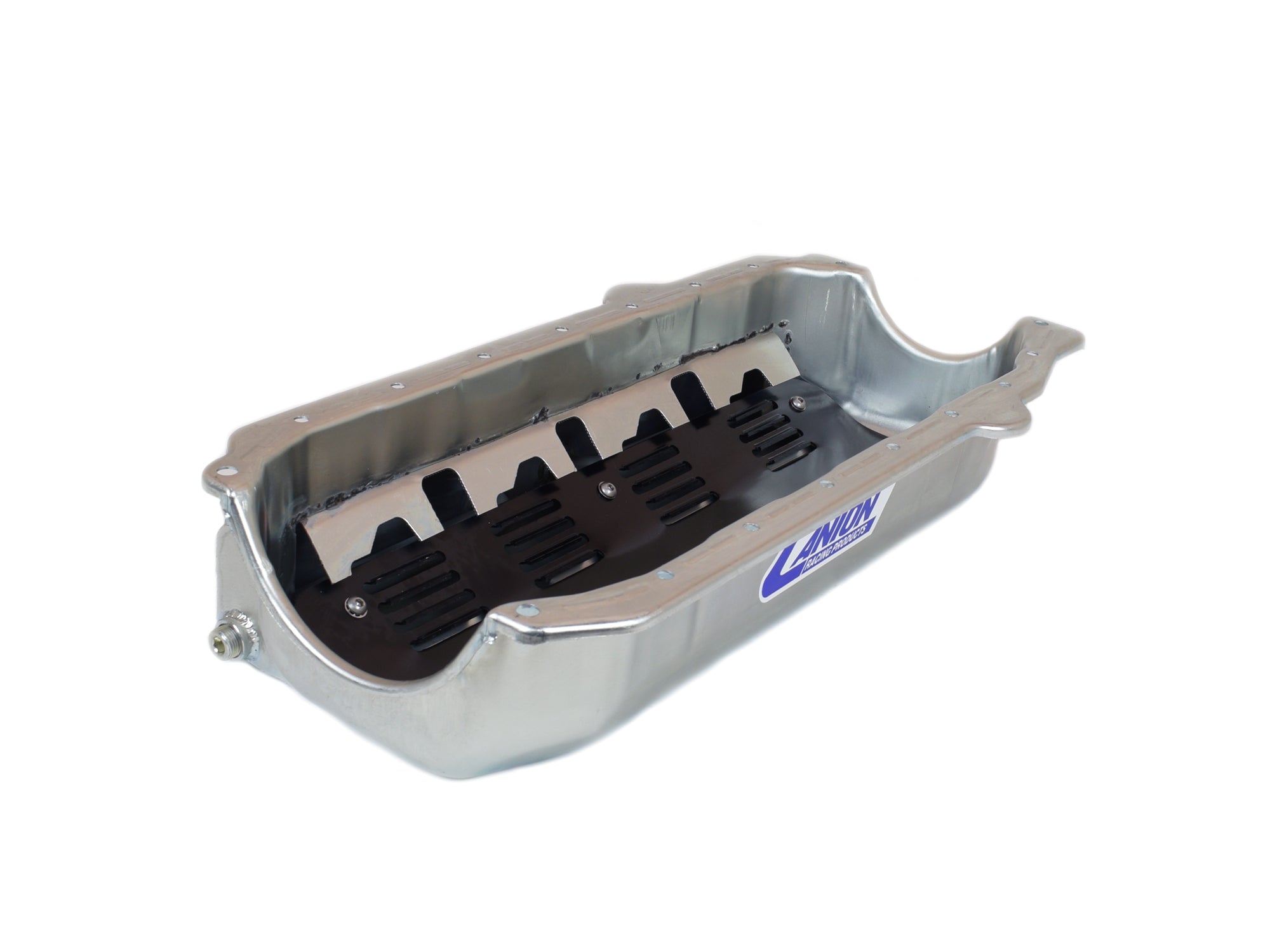 Canton 12-114 Oil Pan Small Block Chevy Shallow Dry Sump RH Exits No Starter