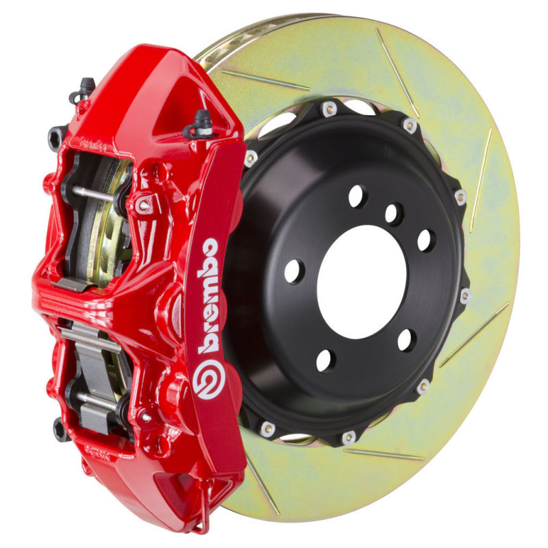 Brembo 13-17 Q5 3.0T/TDI/Hybrid Front GT BBK 6 Piston Cast 380x32 2pc Rotor Slotted Type1 -Red