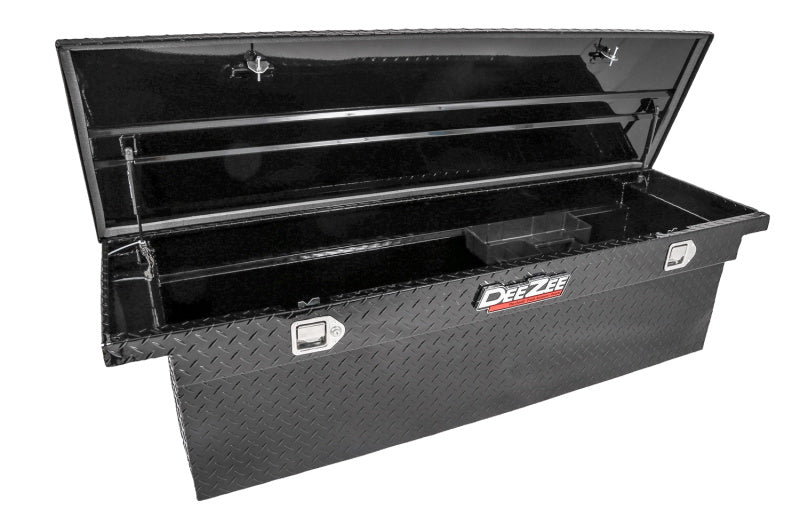 Deezee Universal Tool Box - Red Crossover - Single Lid Black BT (Deep Low)