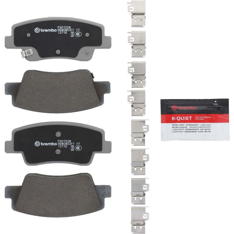 Brembo OE 21-24 Genesis G80/2023 GV60/22-24 GV704/2022 Hyundai Ioniq 5 Ceramic Brake Pad - Rear