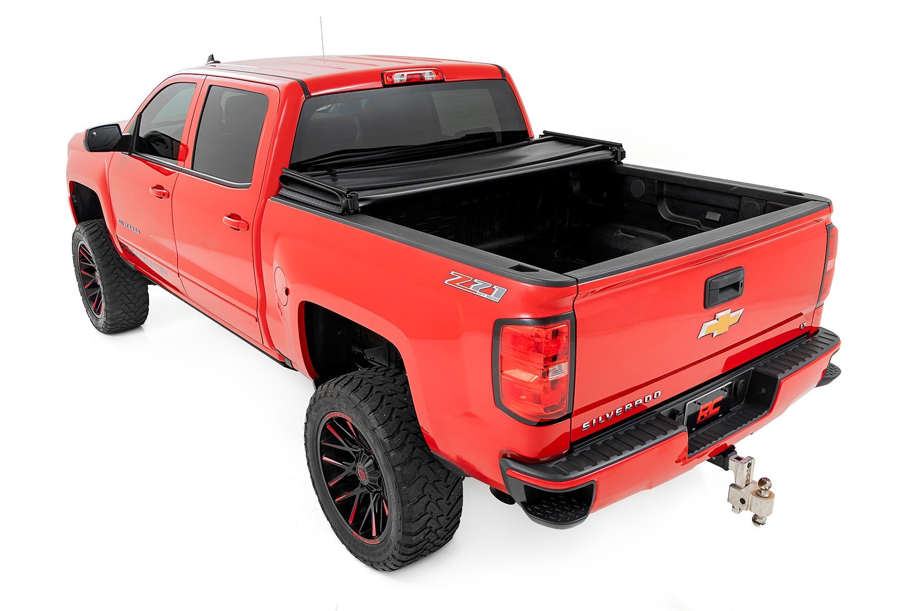 Rough Country 41214550 Tri-Fold Soft Tonneau Cover for 2014-2018 Silverado Sierra 1500 (5'9" Bed)