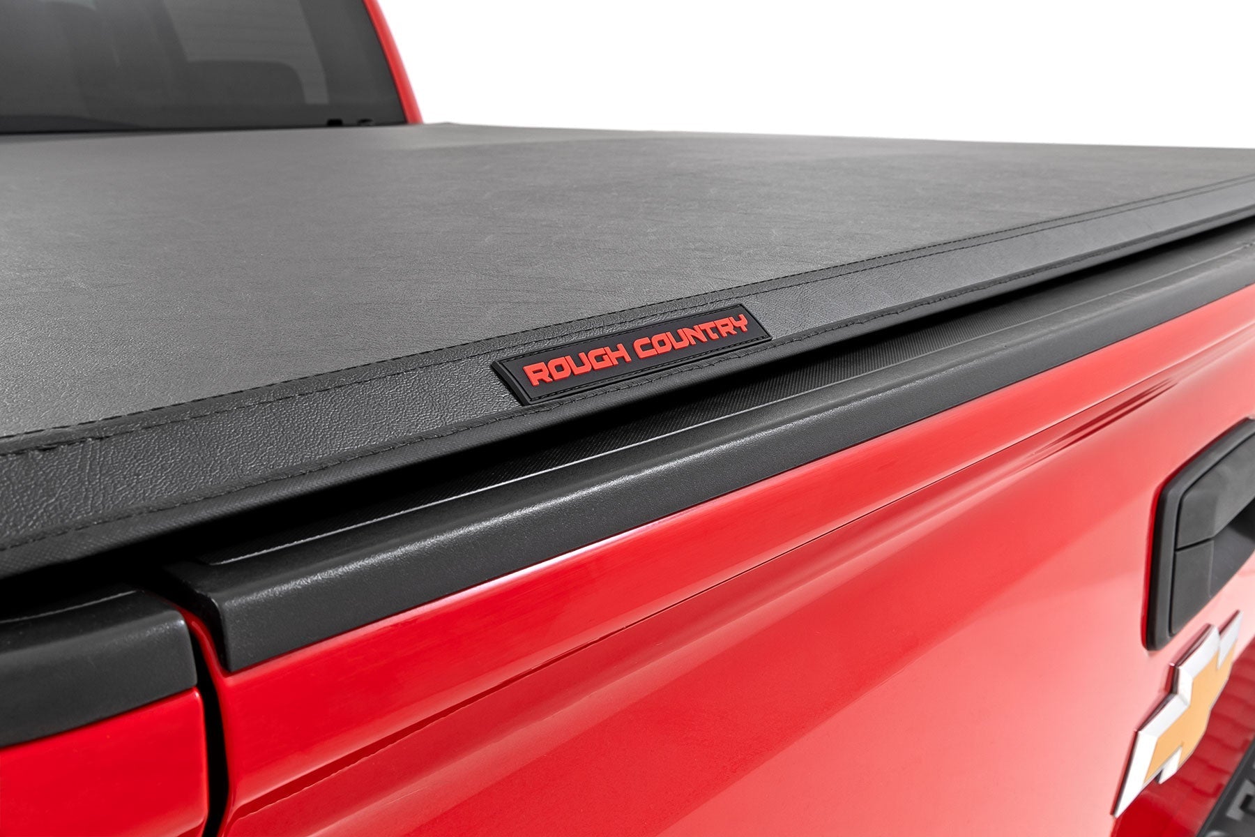 Rough Country 41214650 Tri-Fold Soft Tonneau Cover for 2014-2018 Silverado Sierra 1500 (6'7" Bed)