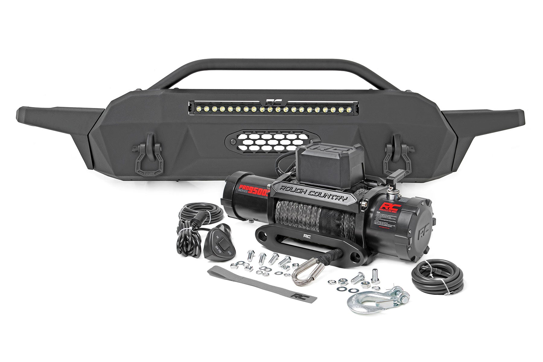 Front Bumper | Hybrid | 20" Blk LED | 95000S | Toyota Tacoma 2WD/4WD (16-23)