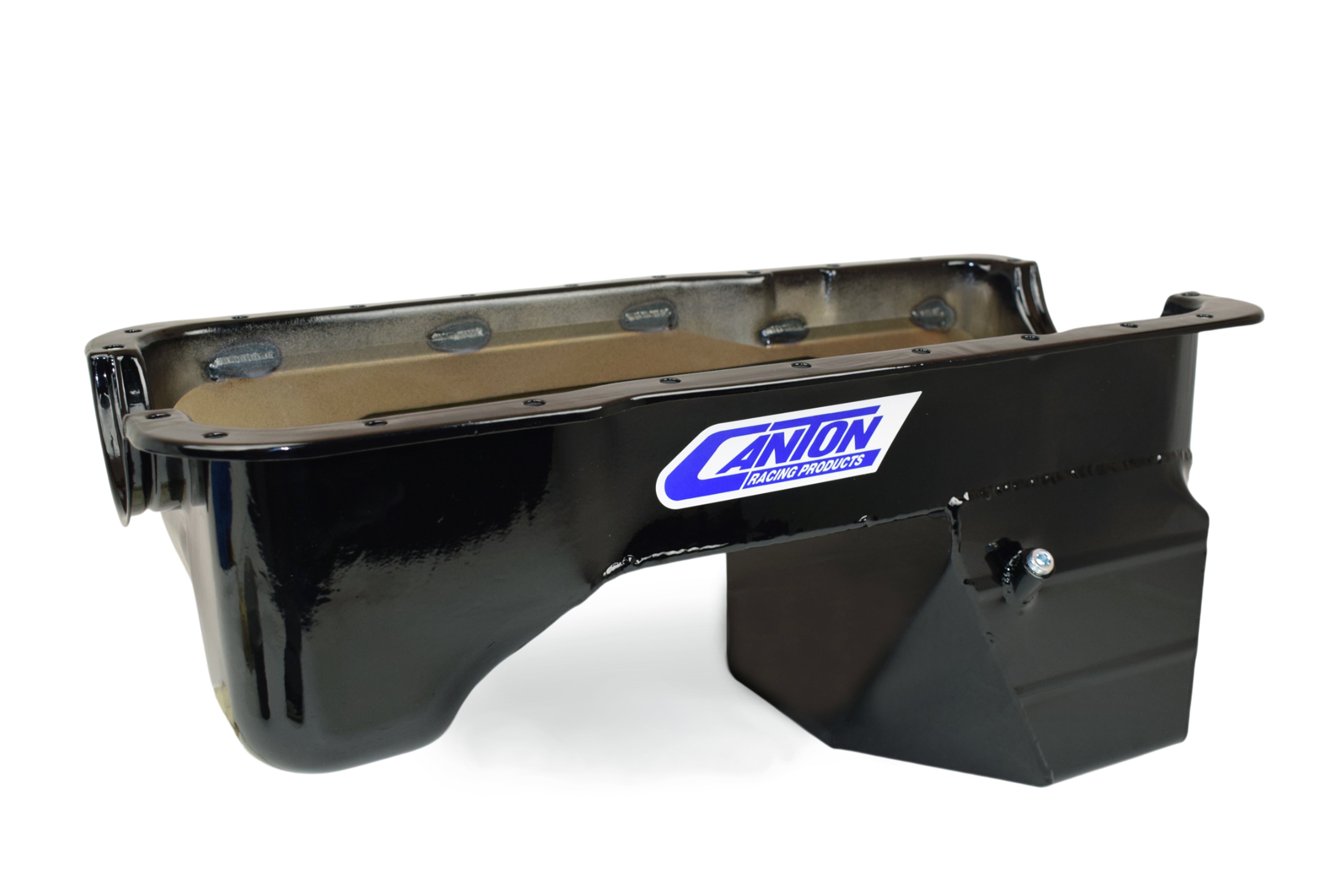 Canton 16-620 Oil Pan 302 Ford 66-77 Bronco Rear Sump Oil Pan Black Powder Coat
