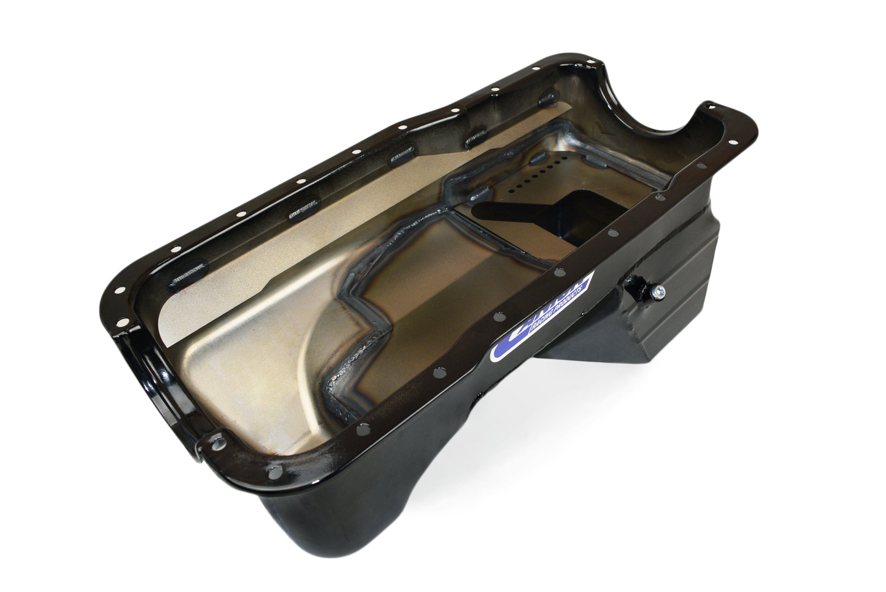 Canton 16-620 Oil Pan 302 Ford 66-77 Bronco Rear Sump Oil Pan Black Powder Coat