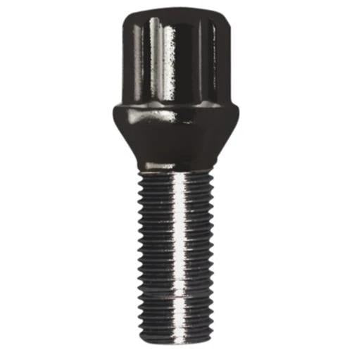 SPLINE LUG BOLT 14-1.25 35MM BLK BULK